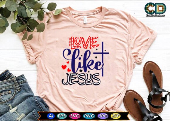 LOVE LIKE JESUS Christian T-shirt Design Review