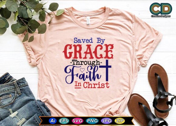 SAVED by GRACE Through Faith in Christ Embroidery Design Review